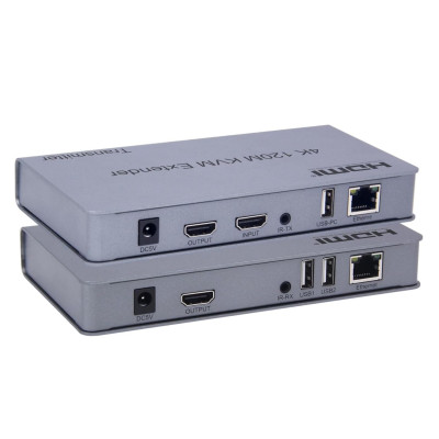 E-Link 4K 120M HDMI KVM extender over IP, with IR Control, USB